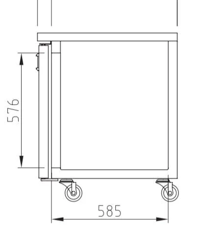GQF12-M2-W70 undercounter chiller - Image 4